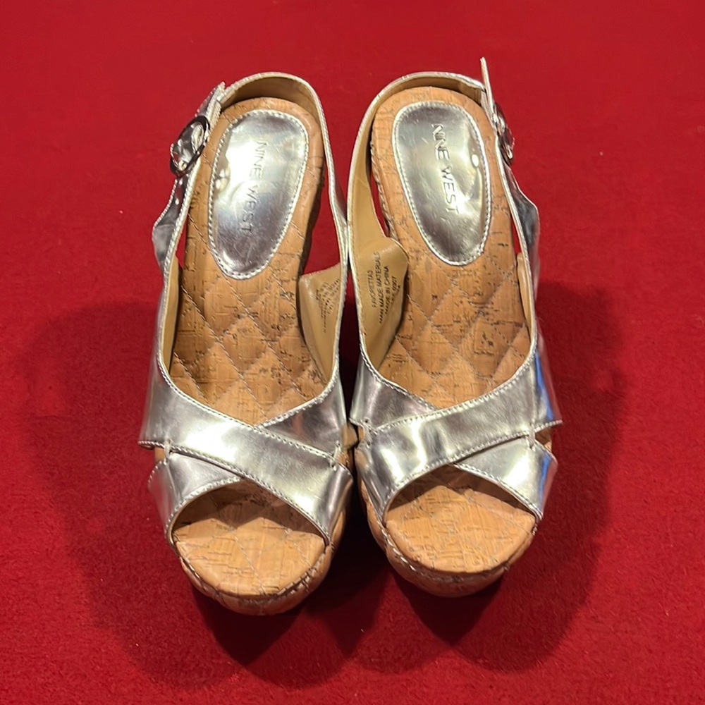 Silver sandals
